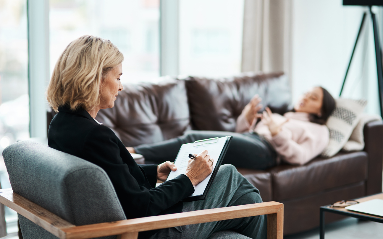 young lady using therapy to take control of her anxiety disorders.